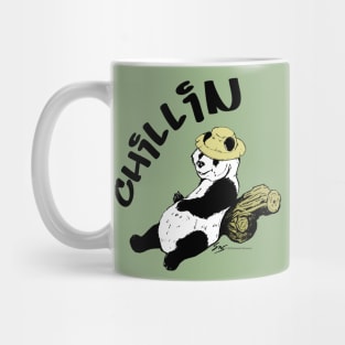 Chillin Panda a touch of color Mug